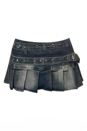 New Style Trends - Edgy Metal Pleat Skirt - Outfit Ideas