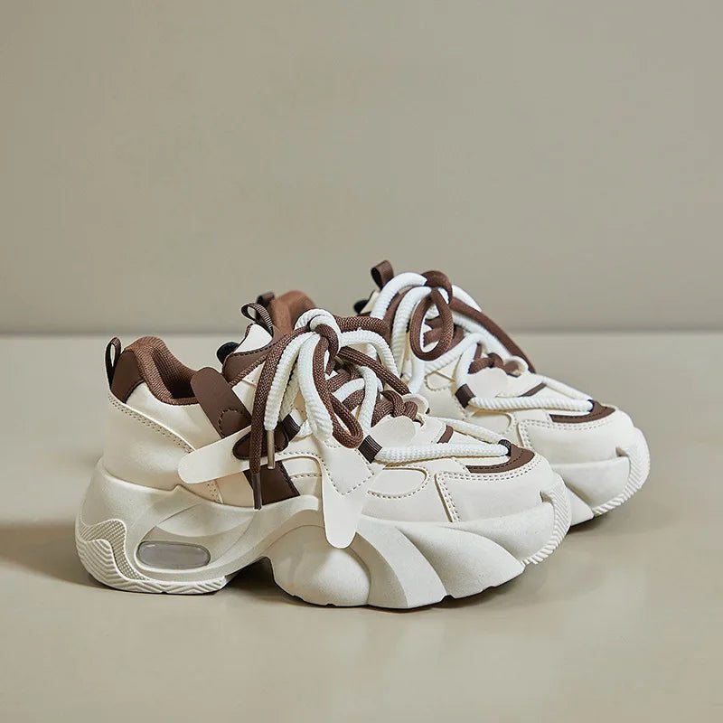 New Style Trends - Edgy Mocha Swirl Chunky Sneakers - Outfit Ideas New Style Trends - Edgy Mocha Swirl Chunky Sneakers - Outfit Ideas