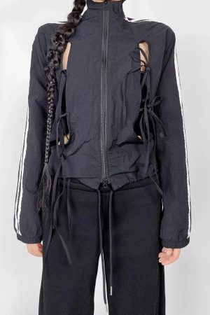 New Style Trends - Edgy Strapped Y2k Streetwear Outfit Set - Outfit Ideas