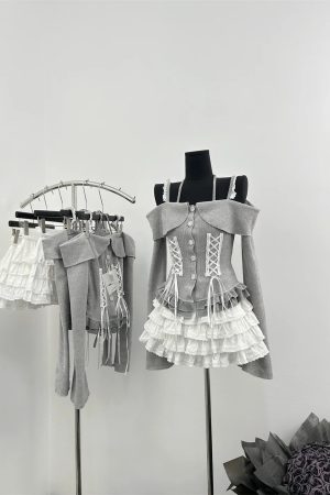 New Style Trends - Enchanted Lace-Up Kawaii Outfit Set - Outfit Ideas