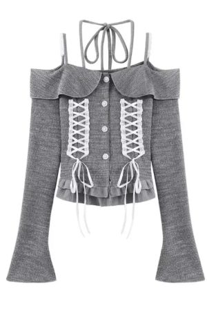 New Style Trends - Enchanted Lace-Up Kawaii Outfit Set - Outfit Ideas