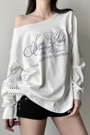 New Style Trends - Enchanted Script Studded Aesthetic T-shirt - Outfit Ideas