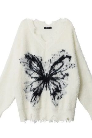 New Style Trends - Faded Eclipse Edgy Distressed Sweater - Outfit Ideas