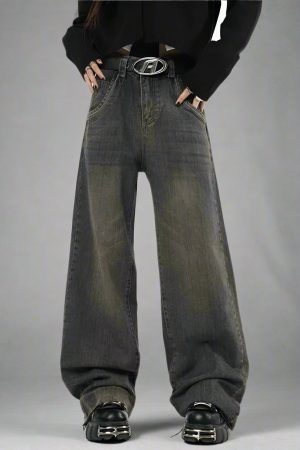 New Style Trends - Faded Edgy Baggy Jeans - Outfit Ideas