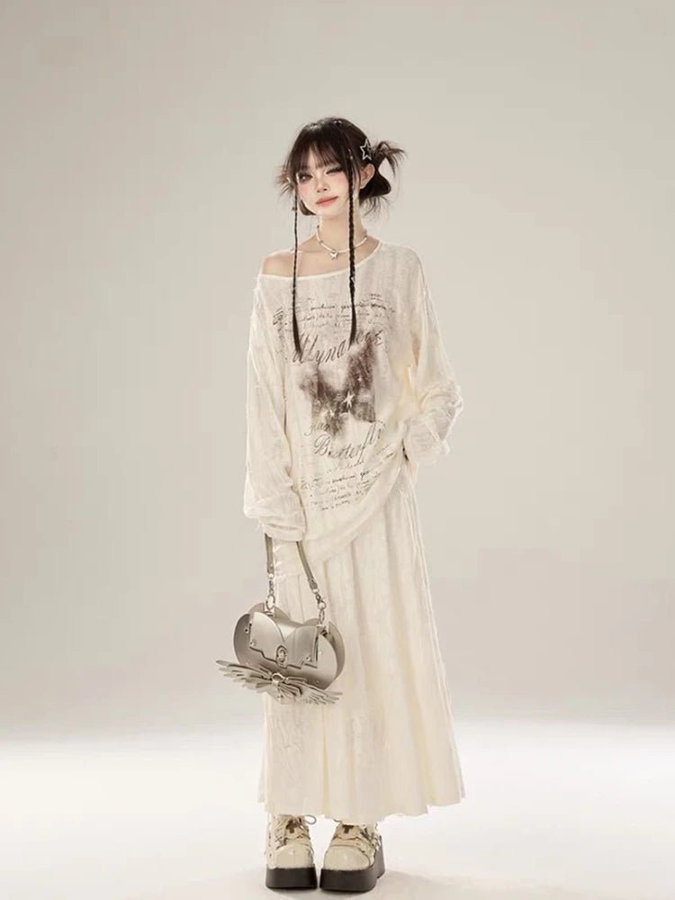 New Style Trends - Faded Poetic Drape Edgy Outfit Set - Outfit Ideas New Style Trends - Faded Poetic Drape Edgy Outfit Set - Outfit Ideas