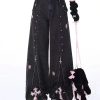 New Style Trends - Fall Gothic Cross Flare Jeans - Outfit Ideas