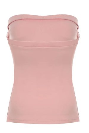 New Style Trends - Floral Bead Strapless Tube Coquette Top - Outfit Ideas