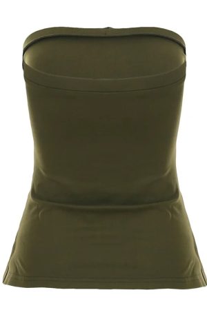 New Style Trends - Floral Bead Strapless Tube Coquette Top - Outfit Ideas