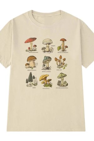 New Style Trends - Forager's Mushroom Goblincore T-Shirt - Outfit Ideas