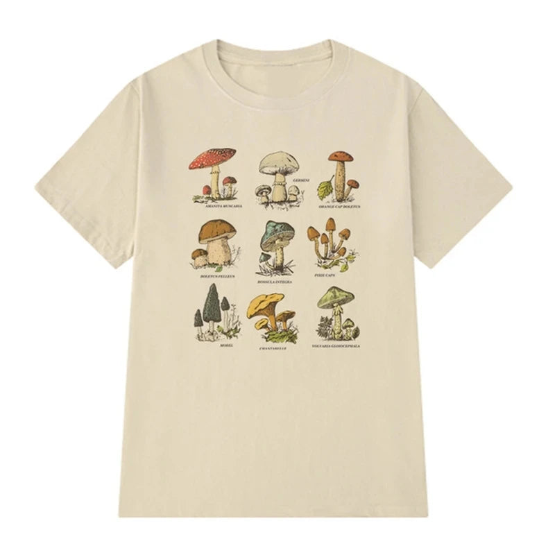 New Style Trends - Forager's Mushroom Goblincore T-Shirt - Outfit Ideas