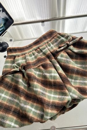 New Style Trends - Forest Charm Alt Plaid Skirt Outfit Set - Outfit Ideas