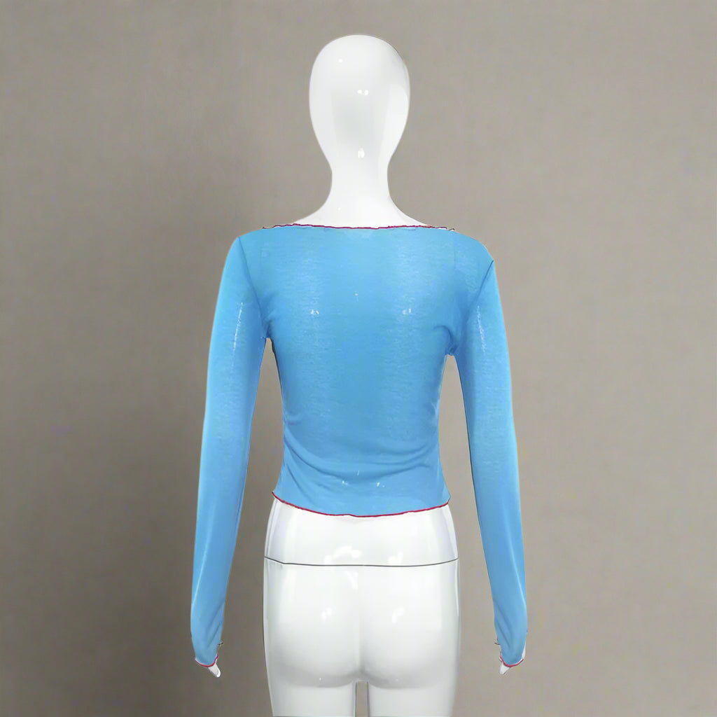 New Style Trends - Forever Love Sheer Aesthetic Off-Shoulder Long Sleeve Top - Outfit Ideas New Style Trends - Forever Love Sheer Aesthetic Off-Shoulder Long Sleeve Top - Outfit Ideas