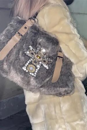 New Style Trends - Frosted Opulence Embellished Y2k Bag - Outfit Ideas