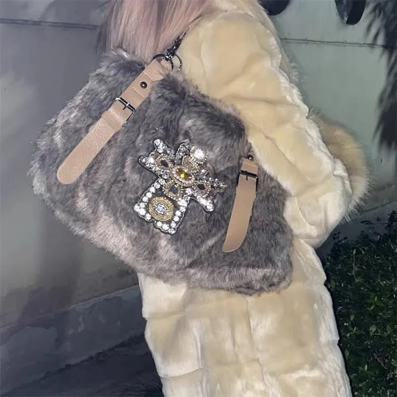 New Style Trends - Frosted Opulence Embellished Y2k Bag - Outfit Ideas New Style Trends - Frosted Opulence Embellished Y2k Bag - Outfit Ideas