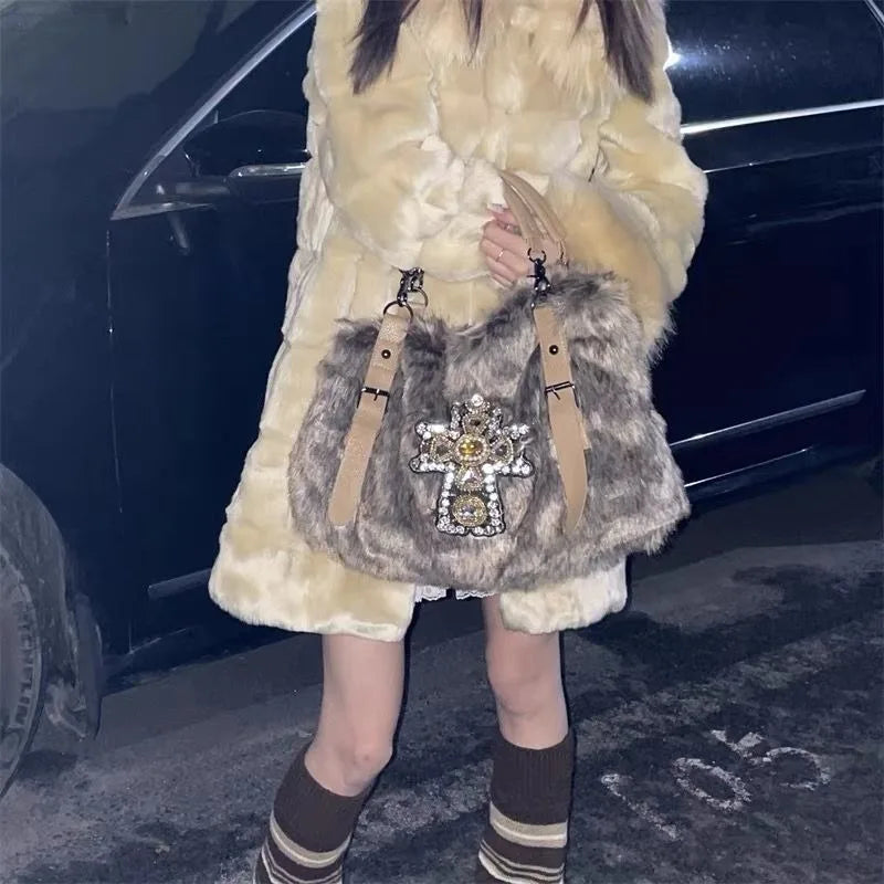 New Style Trends - Frosted Opulence Embellished Y2k Bag - Outfit Ideas New Style Trends - Frosted Opulence Embellished Y2k Bag - Outfit Ideas