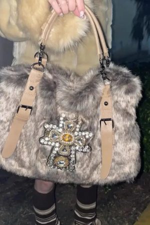 New Style Trends - Frosted Opulence Embellished Y2k Bag - Outfit Ideas