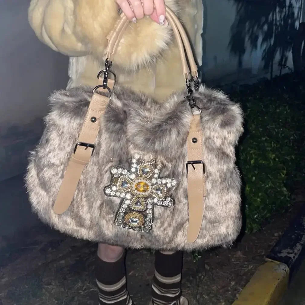 New Style Trends - Frosted Opulence Embellished Y2k Bag - Outfit Ideas New Style Trends - Frosted Opulence Embellished Y2k Bag - Outfit Ideas