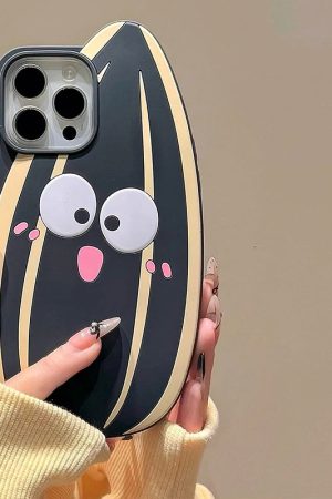 New Style Trends - Funny Sunflower Seed Cartoon Aesthetic iPhone Case - Outfit Ideas