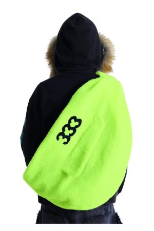 New Style Trends - Fuzzy Dreamcore Edgy Slouch Bag - Outfit Ideas