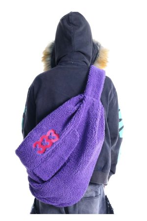 New Style Trends - Fuzzy Dreamcore Edgy Slouch Bag - Outfit Ideas