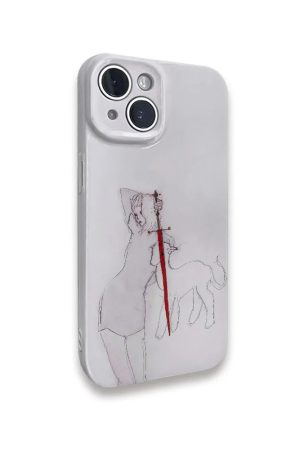 New Style Trends - Girl and Beast with Red Sword iPhone Case - Outfit Ideas
