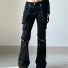New Style Trends - Gothic Buckle Leg Pants - Outfit Ideas