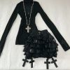 New Style Trends - Gothic Cathedral Ruffle Long Sleeve Set - Outfit Ideas