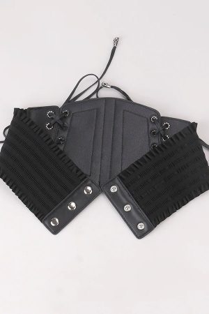 New Style Trends - Gothic Lock & Lace Corset Goth Belt - Outfit Ideas