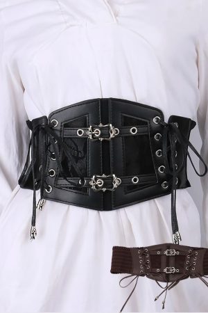 New Style Trends - Gothic Lock & Lace Corset Goth Belt - Outfit Ideas