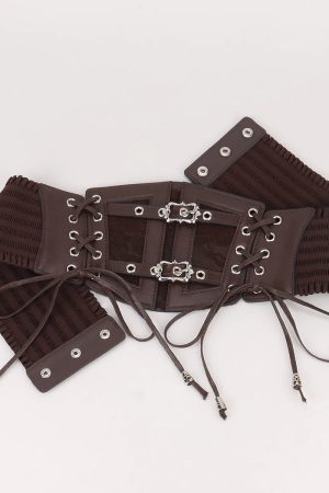 New Style Trends - Gothic Lock & Lace Corset Goth Belt - Outfit Ideas