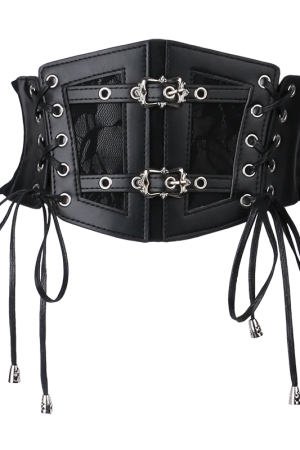 New Style Trends - Gothic Lock & Lace Corset Goth Belt - Outfit Ideas
