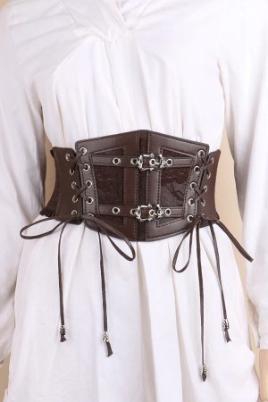 New Style Trends - Gothic Lock & Lace Corset Goth Belt - Outfit Ideas