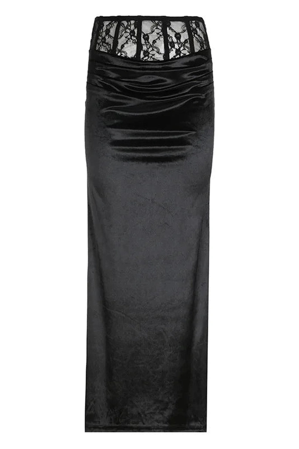 New Style Trends - Gothic Velvet Trumpet Skirt - Outfit Ideas