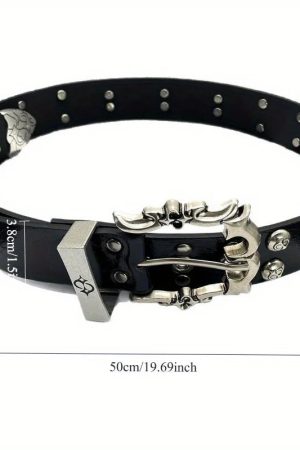 New Style Trends - Grave Icon Metal Belt - Outfit Ideas