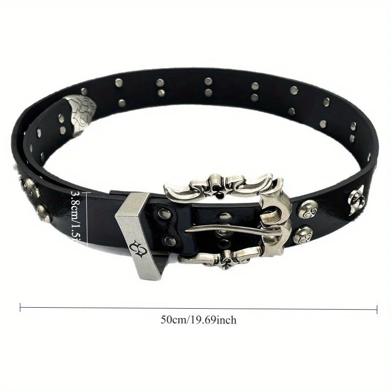New Style Trends - Grave Icon Metal Belt - Outfit Ideas New Style Trends - Grave Icon Metal Belt - Outfit Ideas