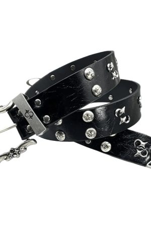 New Style Trends - Grave Icon Metal Belt - Outfit Ideas