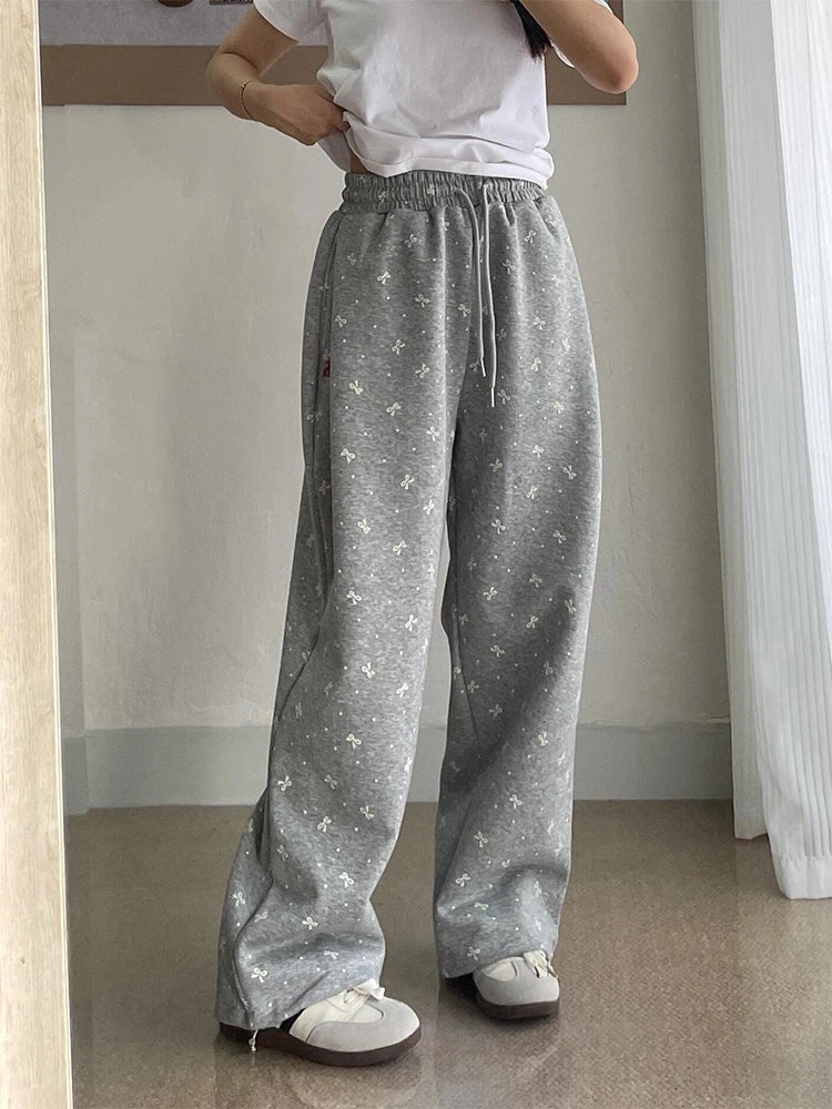 New Style Trends - Gray Bow Cozy Coquette Lounge Pants - Outfit Ideas New Style Trends - Gray Bow Cozy Coquette Lounge Pants - Outfit Ideas