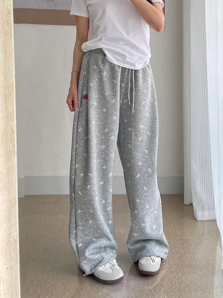 New Style Trends - Gray Bow Cozy Coquette Lounge Pants - Outfit Ideas New Style Trends - Gray Bow Cozy Coquette Lounge Pants - Outfit Ideas