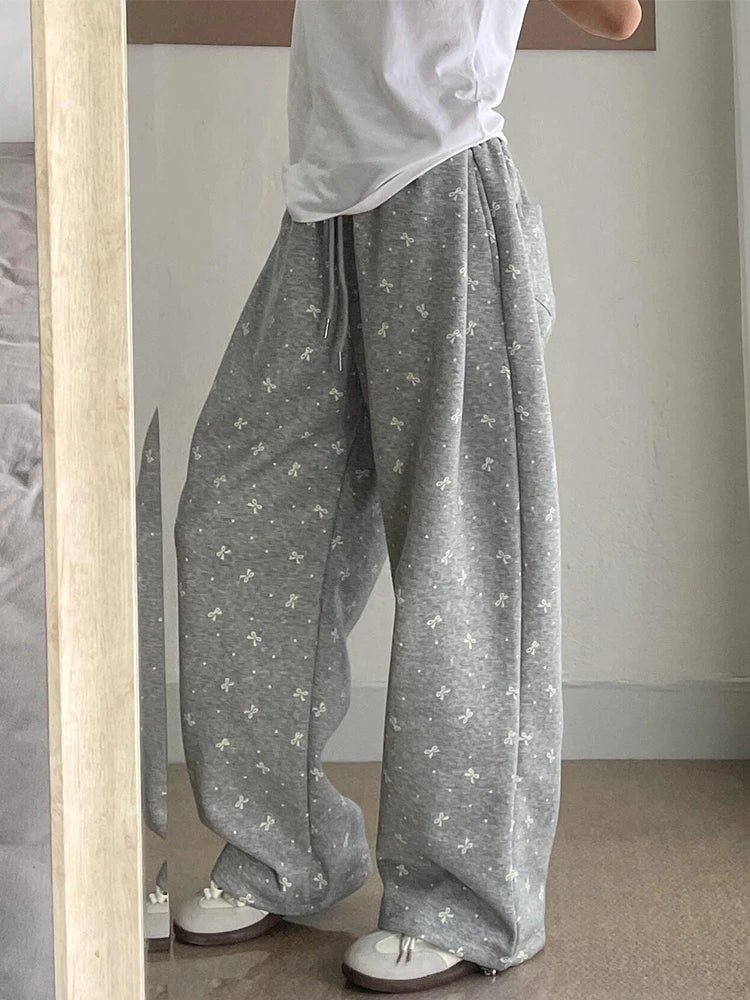 New Style Trends - Gray Bow Cozy Coquette Lounge Pants - Outfit Ideas New Style Trends - Gray Bow Cozy Coquette Lounge Pants - Outfit Ideas