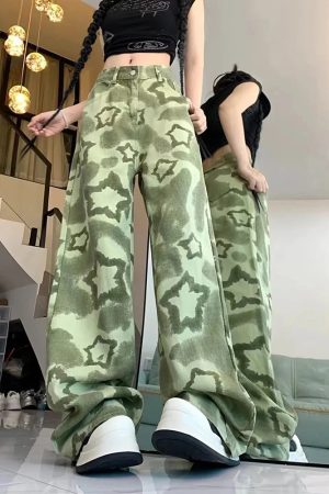 New Style Trends - Green Y2k Flare Pants - Outfit Ideas