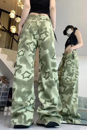 New Style Trends - Green Y2k Flare Pants - Outfit Ideas