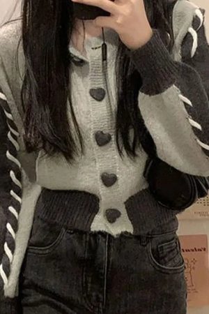 New Style Trends - Heartstrings Retro Knit Cardigan - Outfit Ideas