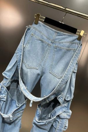 New Style Trends - Heavy Duty Y2k Denim Cargo Pants - Outfit Ideas