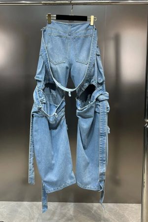 New Style Trends - Heavy Duty Y2k Denim Cargo Pants - Outfit Ideas