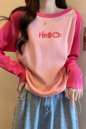 New Style Trends - Hello Sunshine Colorblock Pastel Sweatshirt - Outfit Ideas