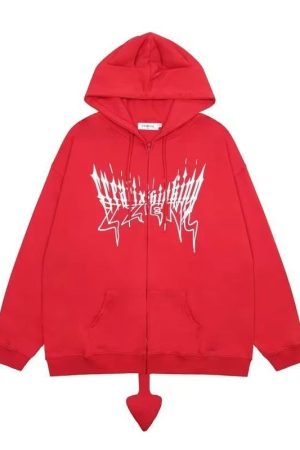 New Style Trends - Hellwing Devil Edgy Hoodie - Outfit Ideas