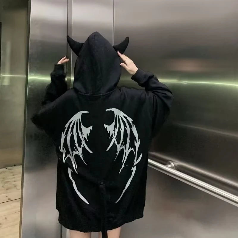 New Style Trends - Hellwing Devil Edgy Hoodie - Outfit Ideas New Style Trends - Hellwing Devil Edgy Hoodie - Outfit Ideas