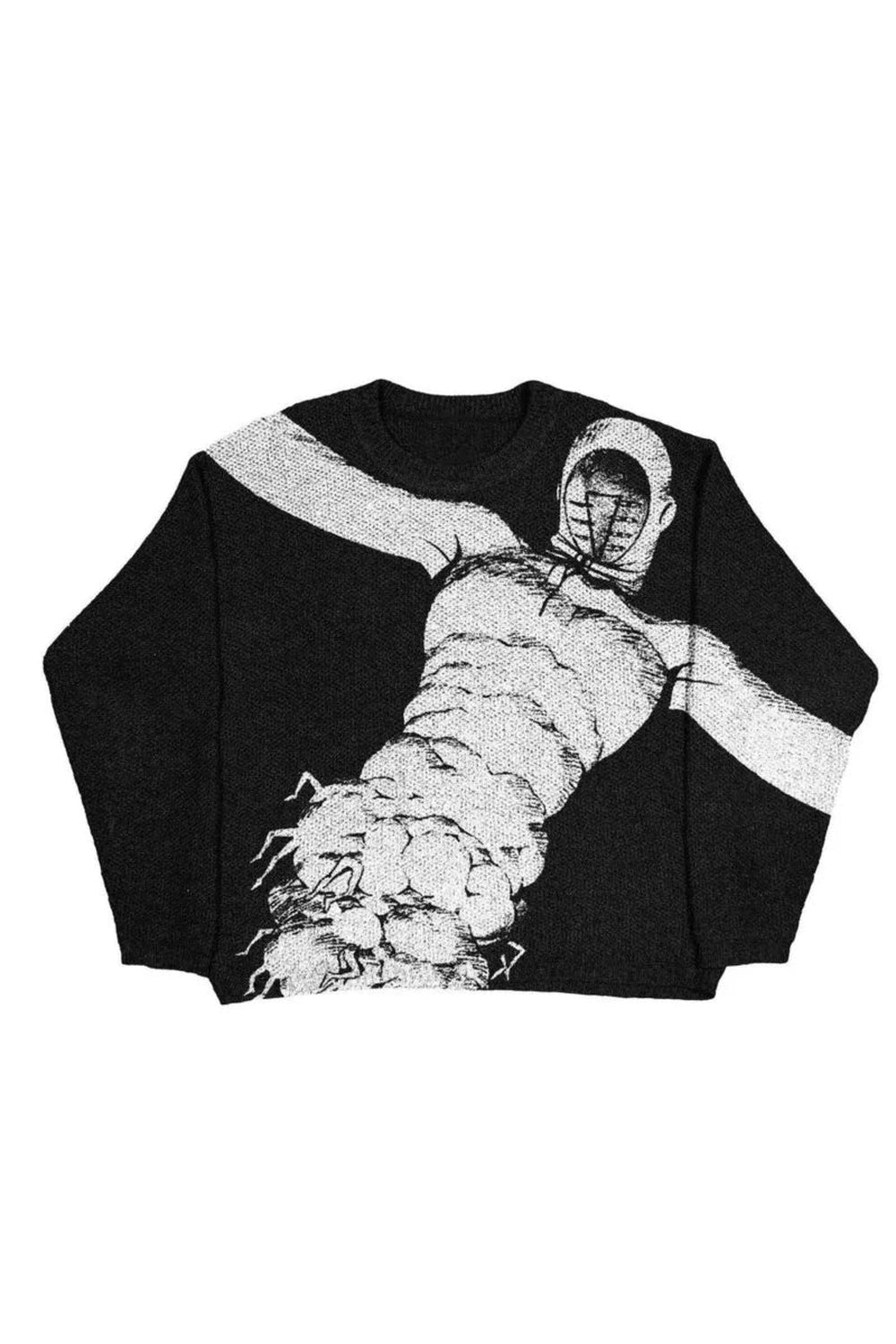 New Style Trends - Horror Manga Alt Oversized Sweater - Outfit Ideas New Style Trends - Horror Manga Alt Oversized Sweater - Outfit Ideas