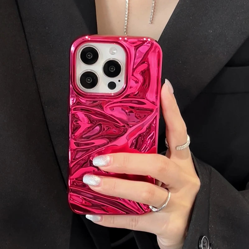 New Style Trends - Hot Magenta Wave Aesthetic iPhone Case - Outfit Ideas New Style Trends - Hot Magenta Wave Aesthetic iPhone Case - Outfit Ideas
