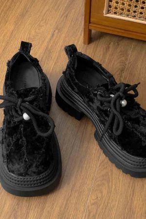 New Style Trends - Industrial Stitch Combat Platform Alt Shoes - Outfit Ideas